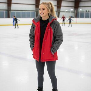 Super Warm Land's End Zip-Out Fleece Squall Jacket